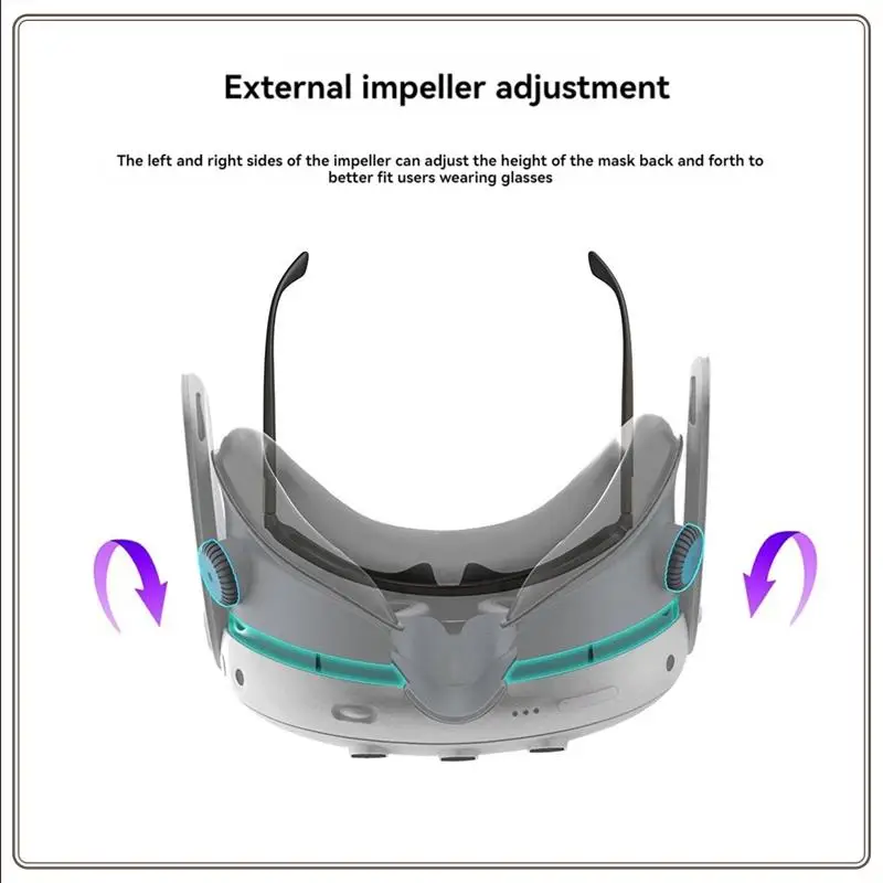 ที่เชื่อถือได้-สําหรับ Meta Quest 3 พัดลมระบายความร้อน Facial Interface ช่วยลดเลนส์ Fogging Air Circulation Face สําหรับ X3 Accessorie,F