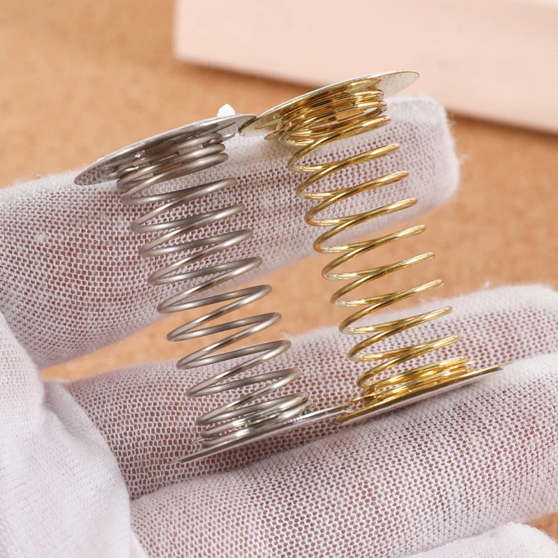 4pcs DIY Accessories Dancing Toy Spring Base Car Dashboard Shaking Head Spring Base Double-sided Tape For Crafting image 6