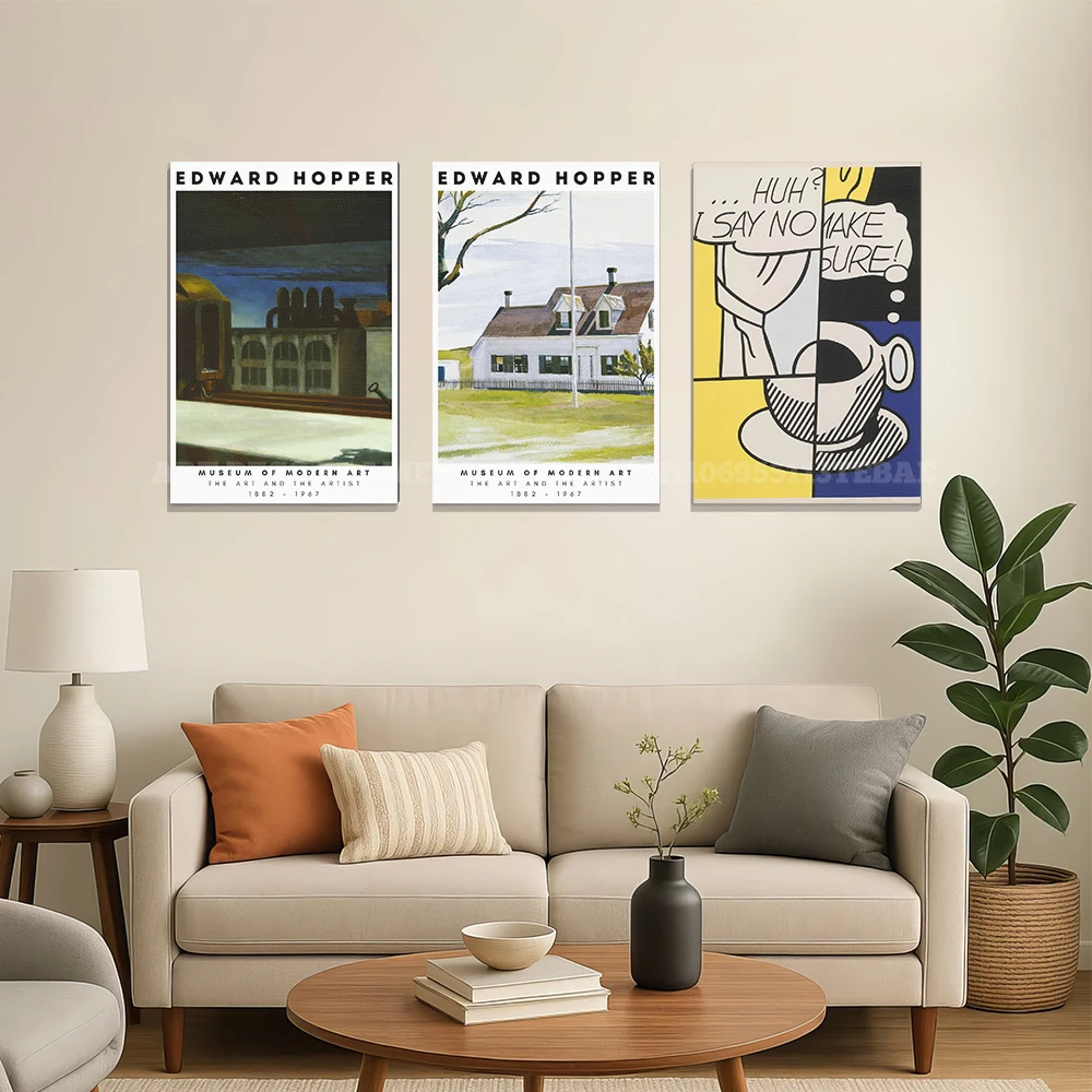 Unframed Canvas Wall Art Famous Artist Poster Matisse Rothko Hopper Monet Abstract Vintage Prints for Home Room Decor
