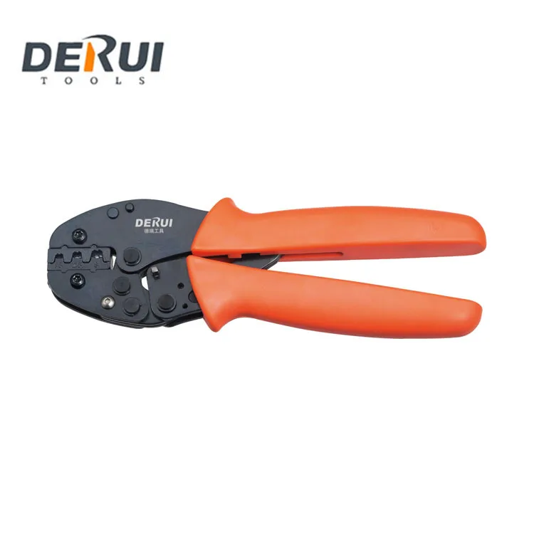 FSC-156B Electrician's Manual Non-Insulated Open Plug Type Connector Terminal Crimping Pliers