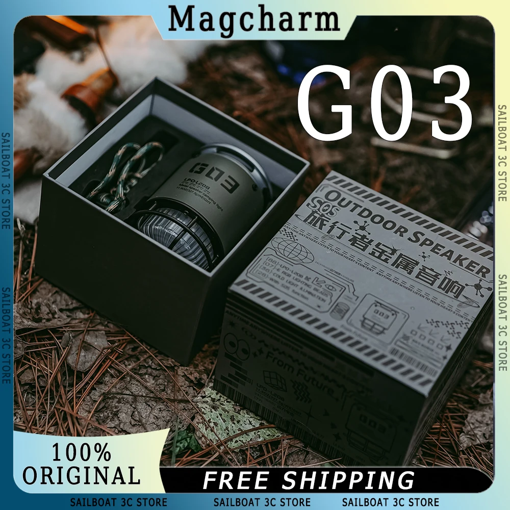 

Magcharm Wireless Bluetooth Speaker Camping Light Outdoor Portable Atmosphere High Sound Quality Small Speaker Subwoofer Custom