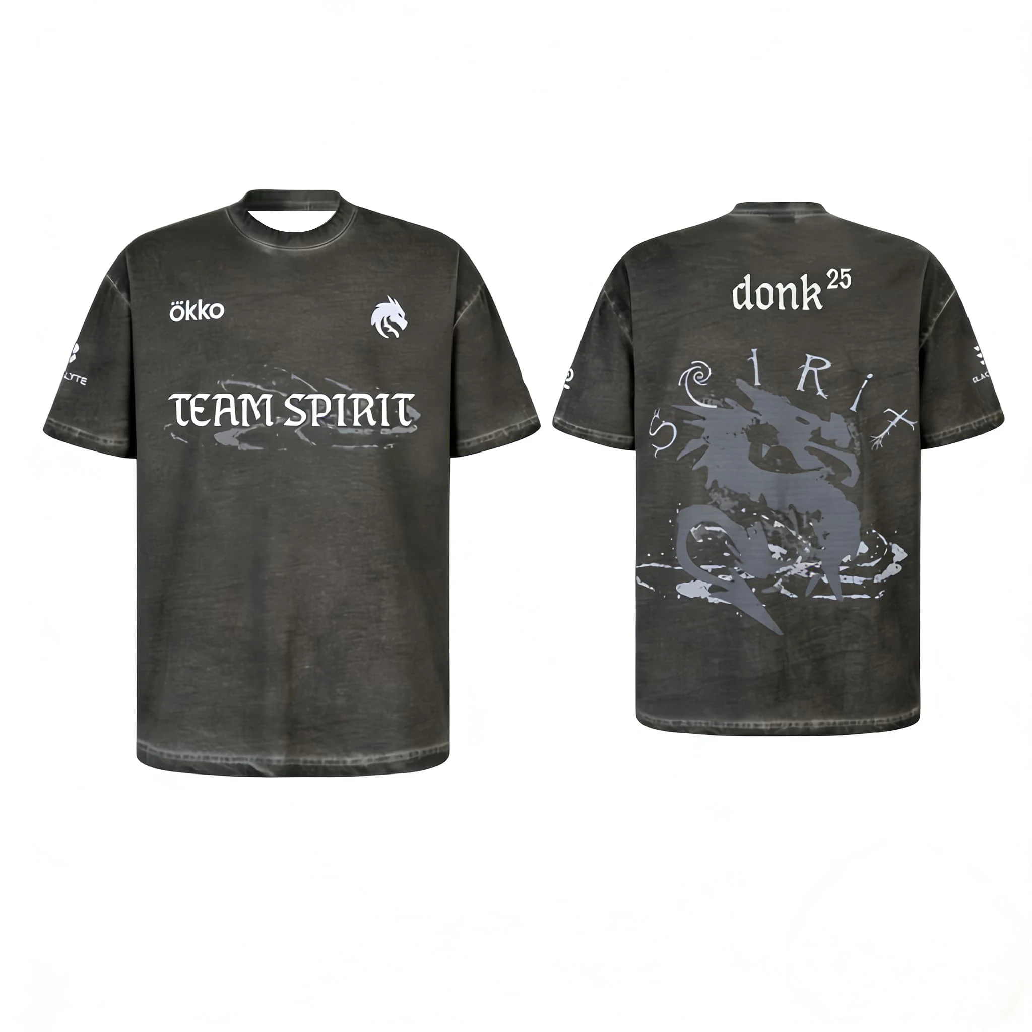 Team Spirit Pro Kits CS2 Esports Club Custom Jersey Donk Damen T-Shirt Unisex T-Shirt Kurzarm Schnelltrocknend Herren T-Shirt – Detail 4