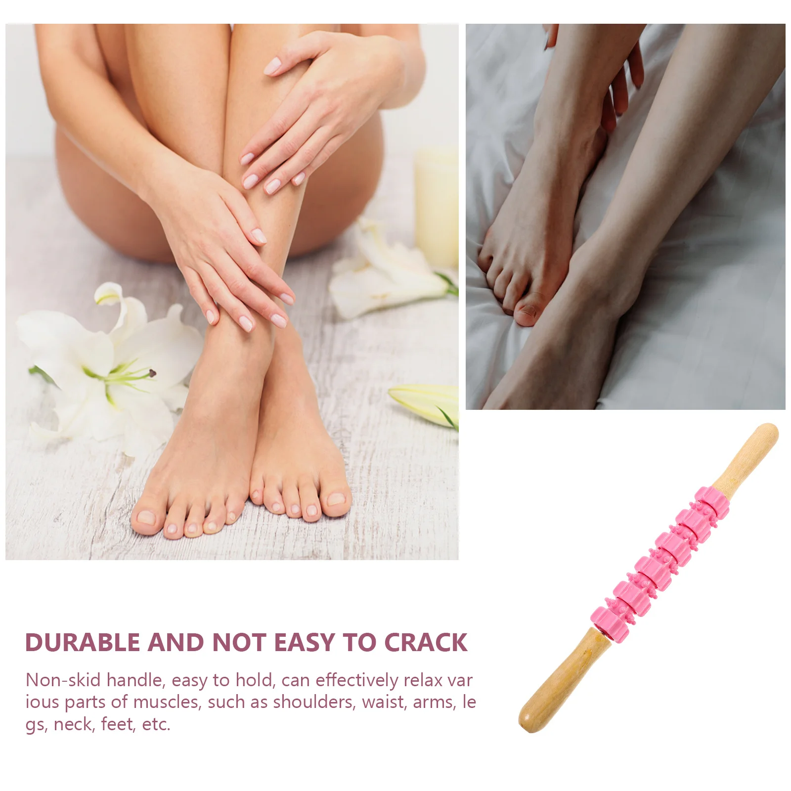 

Fitness Roller Foam Leg Muscle Massage Foot Massager for Muscles Manual Operation