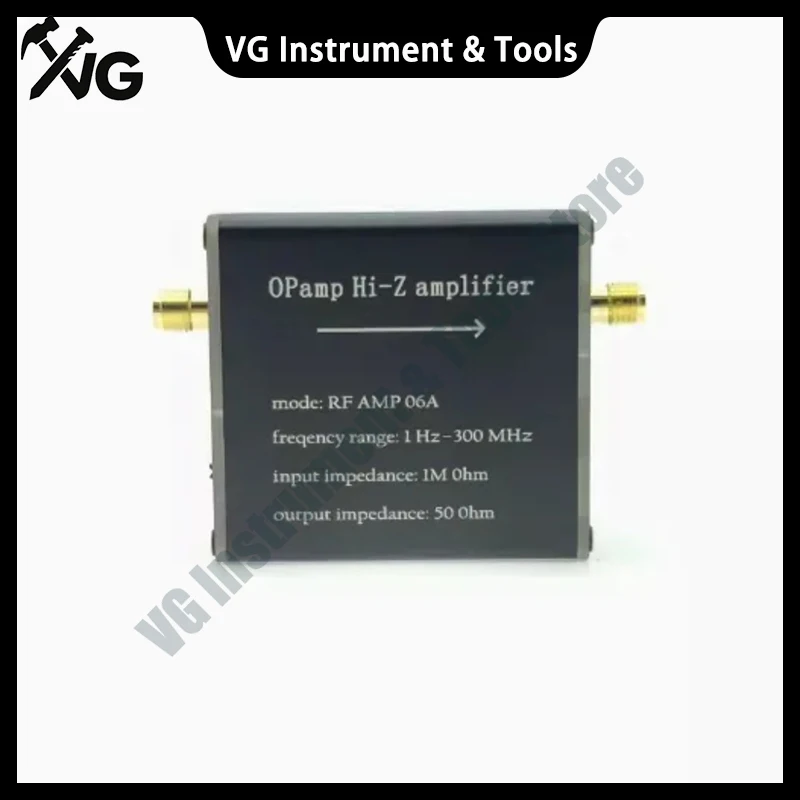 1Pcs Hi-Z Amplifier RF AMP 06A 1Hz-300MHZ 50 Ohm High Impedance Amplifier