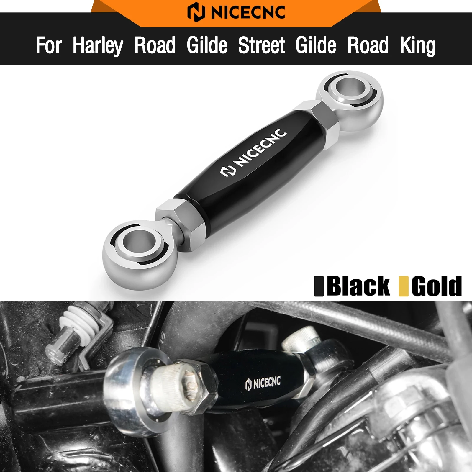 

For Harley Street Glide FLHX 2009-2024 Front Engine Mount Stabilizer Link Road King FLHR Classic FLHRC Road Glide FLTRX FLTRU