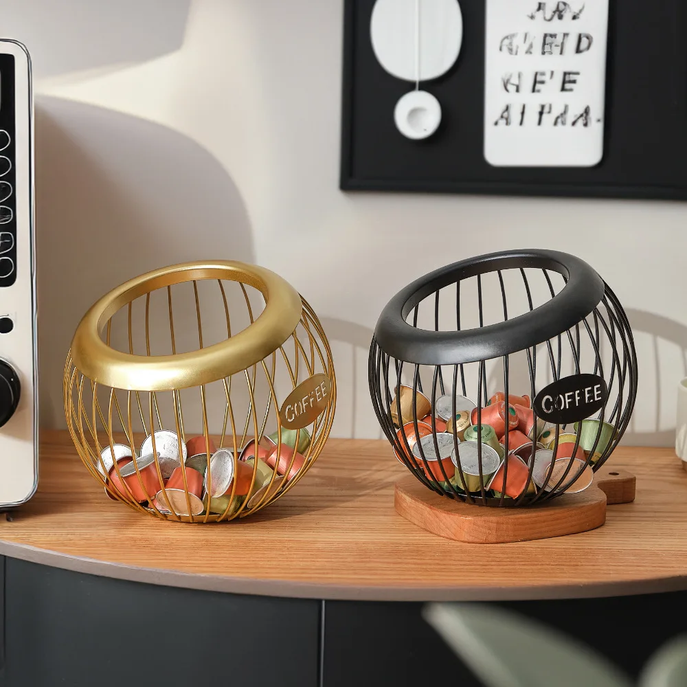 

Coffee Capsule Holder, 6-Slot Nespresso Pod Organizer, Desktop Display Stand for Candy/Bar Counter, Kitchen Storage