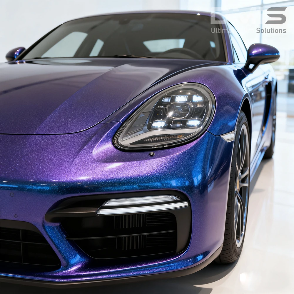 Elektro Optische Metallic Paars Blauw Auto Vinyl Wrap Voertuig Wraps Auto Wrapping Film