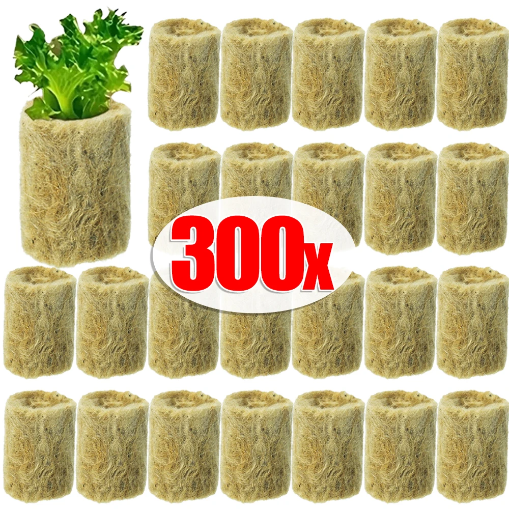 10-300Pcs Seedling Grow Plug Planting Sponge Stone Hydroponic Grow Plant Media Cubes Soilless Substrate Seeded Garden Supplies