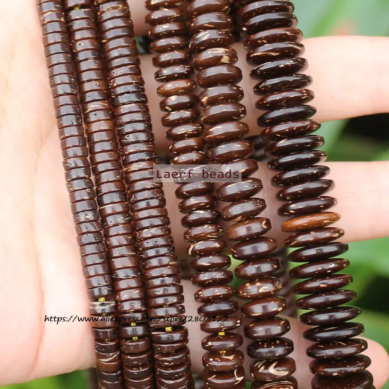 Natural coconut hust Abacus Loose beads,For DIY Jewelry Making !