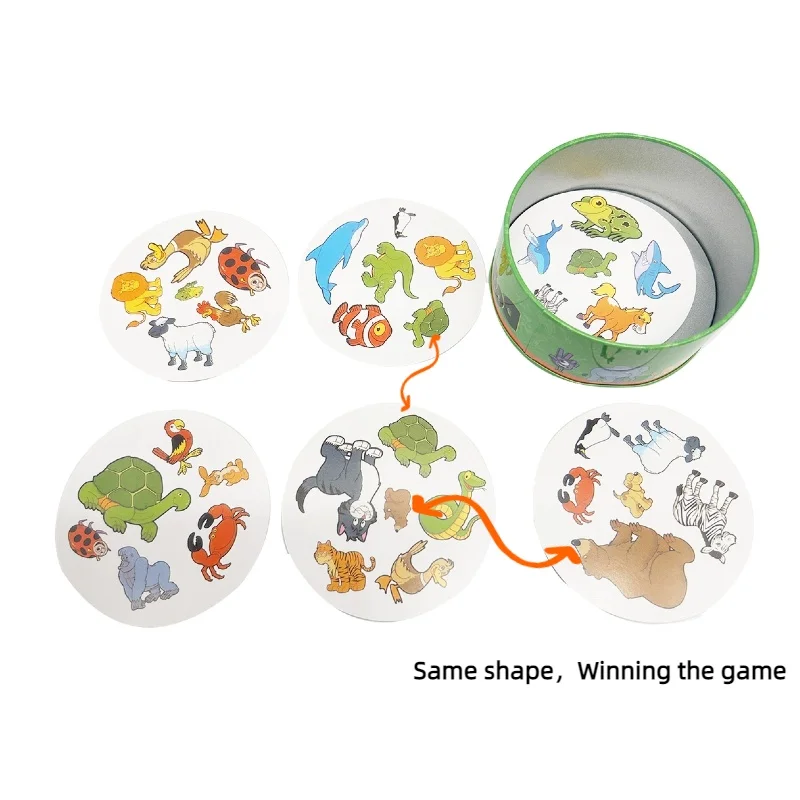 اختبار بقعة البصر الخاصة بك، ألعاب لوح البطاقات، صندوق حديد، ألعاب عائلية مضحكة للعطلات والتخييم والأصدقاء، هدايا عيد الميلاد والهالوين