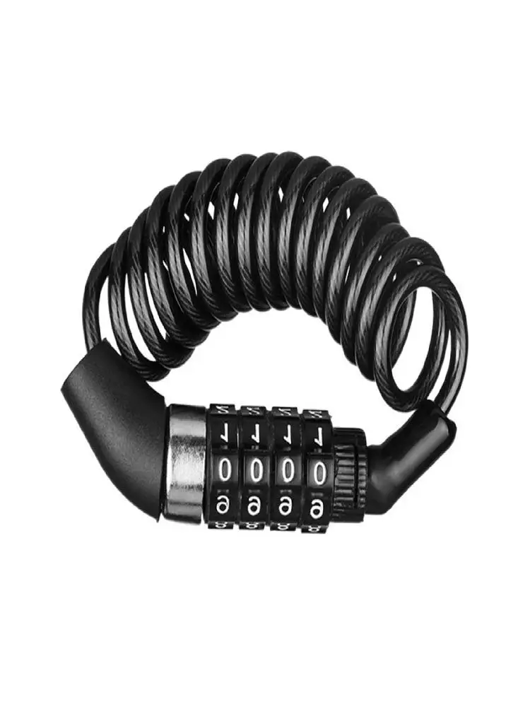 AliExpress NONE Portable Bike Cable Lock With Password Combination For Mountain Electric Bikes Helmet Secure Accessory