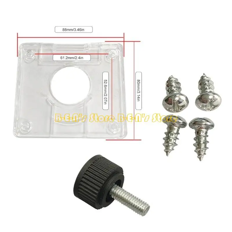 

Y1AD Прозрачный торцовочный станок Защитная крышка основания фрезы улучшает точность резки Подходит для работы по дереву