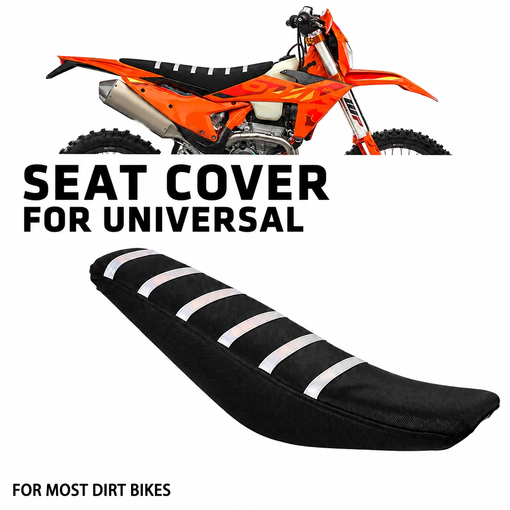 For HONDA Kawasaki Suzuki Yamaha Motorcycle Accessories Laser Version PVC Seat Cushion Cover Protector Universal Off-road Bike