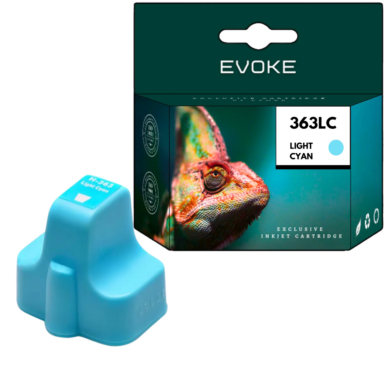 Evoke Compatibele Inkt voor Hp 363 Hp363 C8774Ee Lichtcyaan 11 ml 700 Pagina's Photosmart 3210 3310 8250 C5180 6180 6280 7180 7280 8180 D6160 7160 7260 7360 7460
