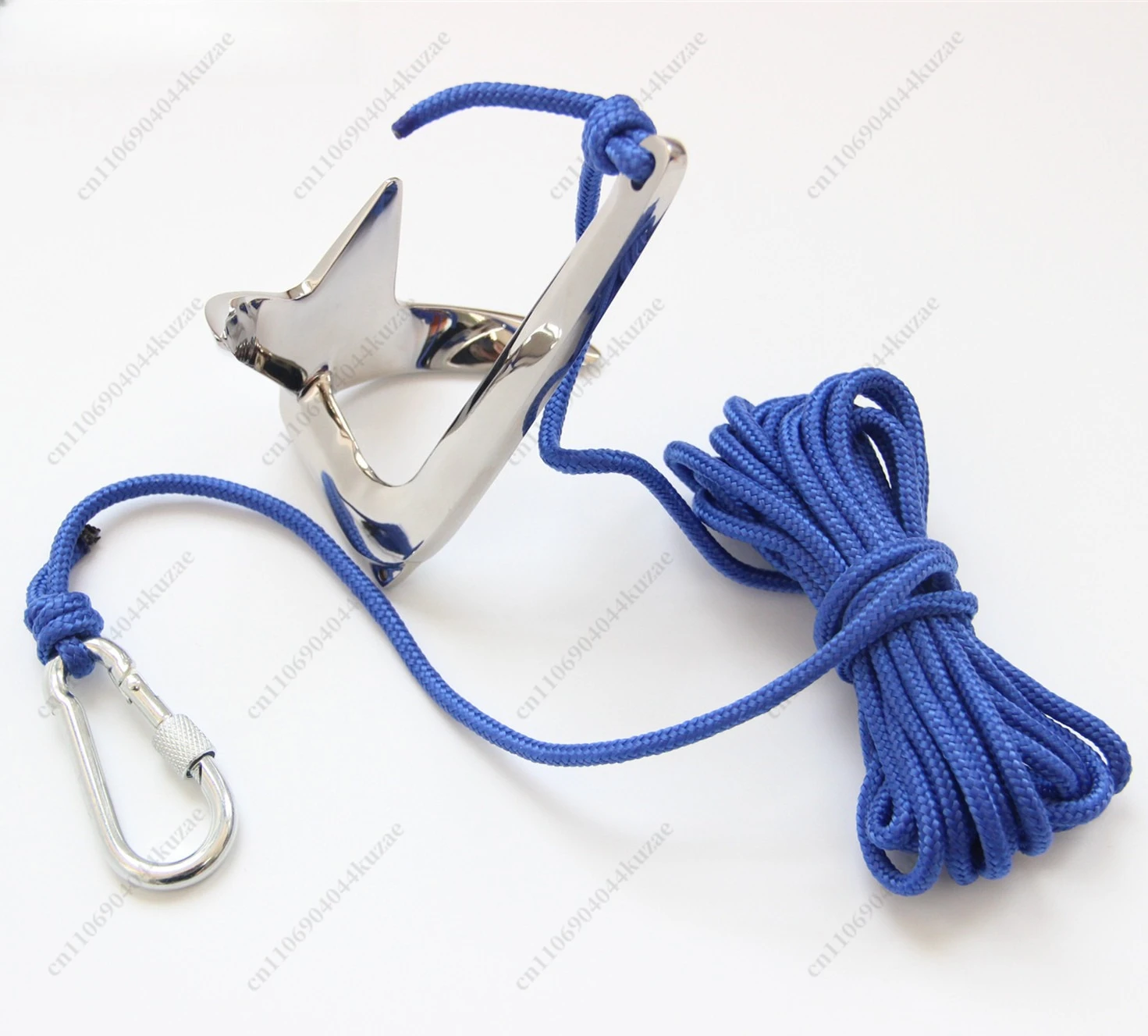316 Stainless Steel Bruce Anchor, Marine Boat Anchor for Kayak, Canoe, Inflatable Boat and Raft