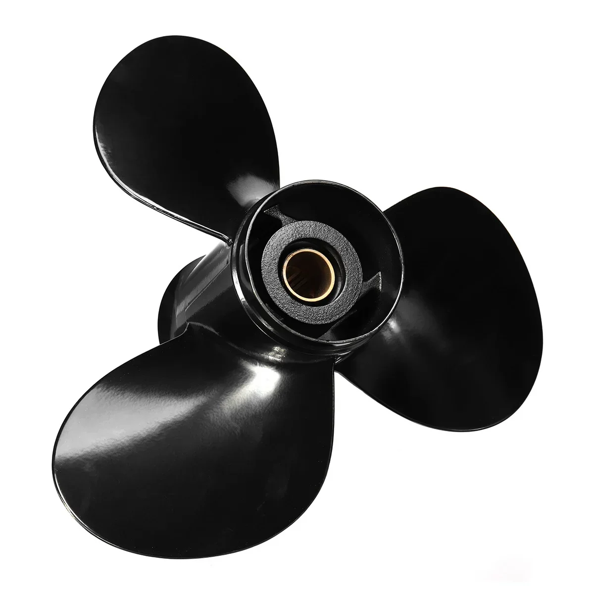 For Mercury 25-70HP 48-855856A5 11 3/8 x 12 Aluminum Alloy Black 13 Spline Tooth Marine Propeller Boat Outboard Propeller