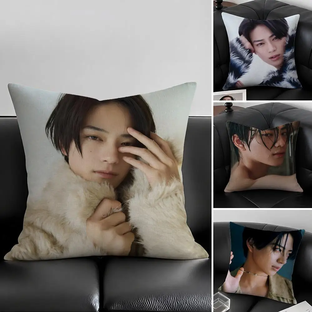 Singer Yoji Iwase Cushion Cover Natural Linen Pillowcase Set, All-in-One Decor for Sofa, Bedroom & Chair