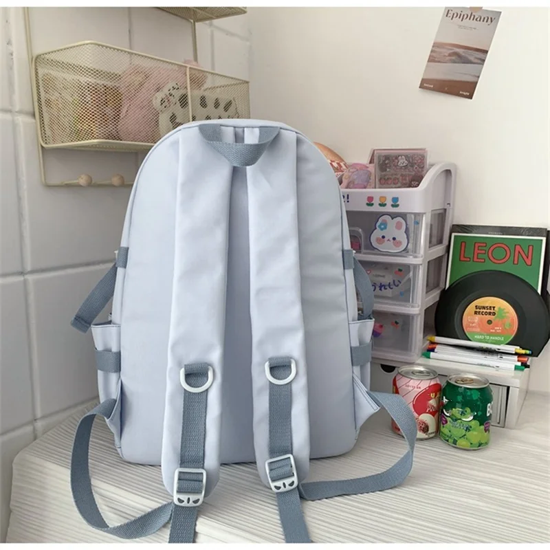 Fashion New School Bag for Teenager Girls School Backapck Female solid Backpack Women Backpack Anti-theft Shoulder Bags