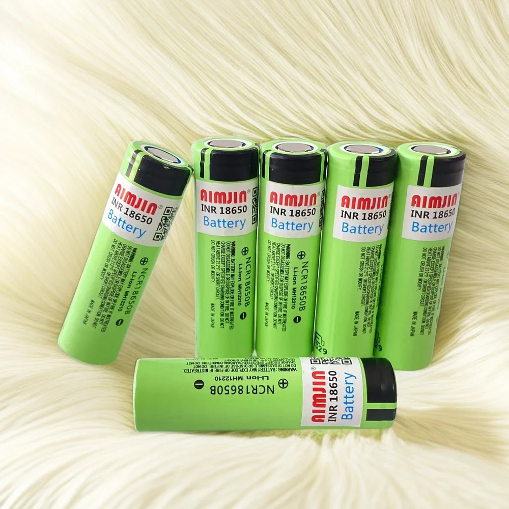 Original High Capacity NCR 18650B 3.7V 3400mAh 18650 Flat Head High Current Rechargeable Lithium Battery