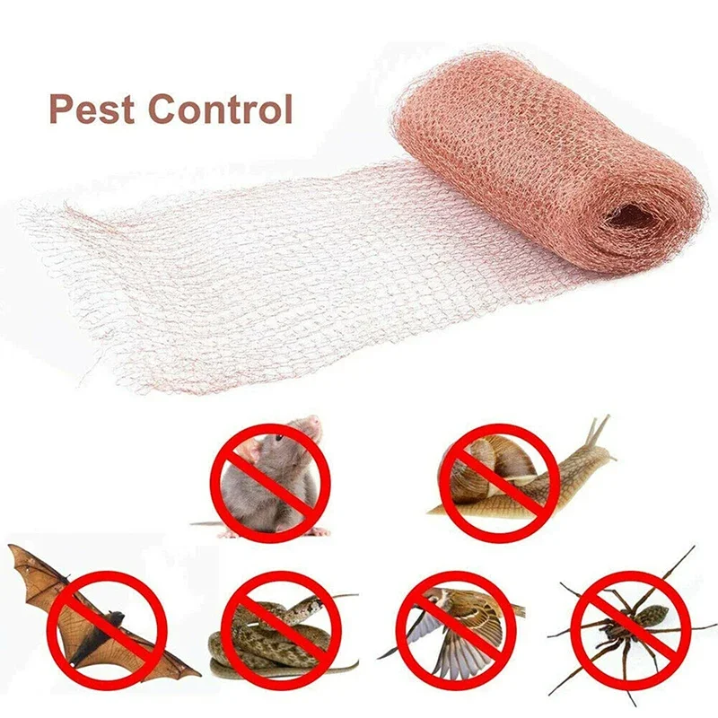 3/6m Anti-Snail Soffit Mesh Copper Wire Net Signal Shielding Net Pest Rodent Mesh Rat Rodent Slug Snail Control Blocker Garden