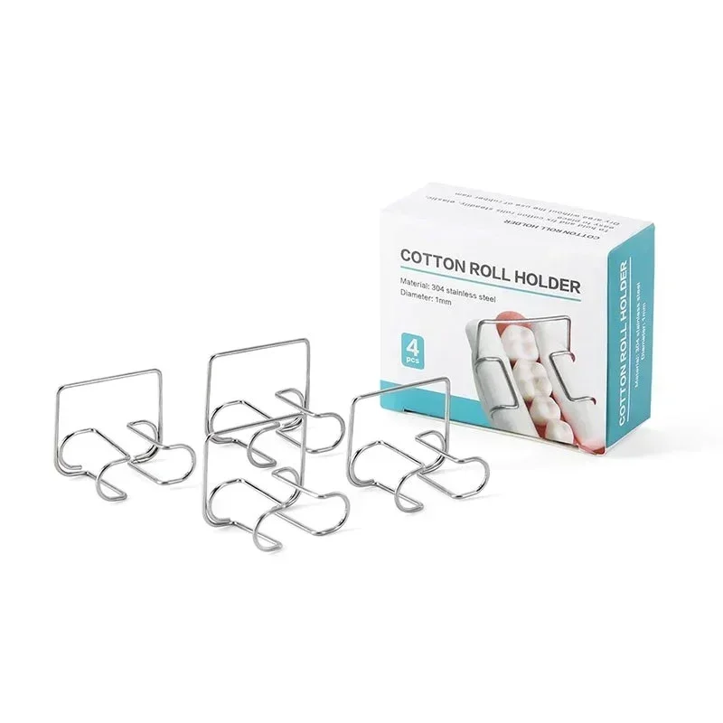 Portarrollos Algodón Profesional Clip Soporte, Acero Inoxidable Autoclavables Herramienta Cuidado Dental