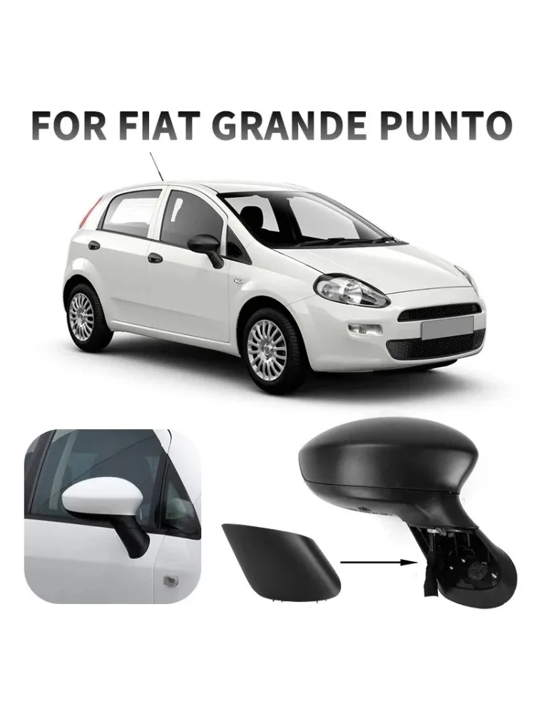 Couvercle de rétroviseur L/R, capuchon de boîtier de rétroviseur, porte latérale de voiture pour Fiat Grand Punto Evo 2005 – 2020 735593885 735596884