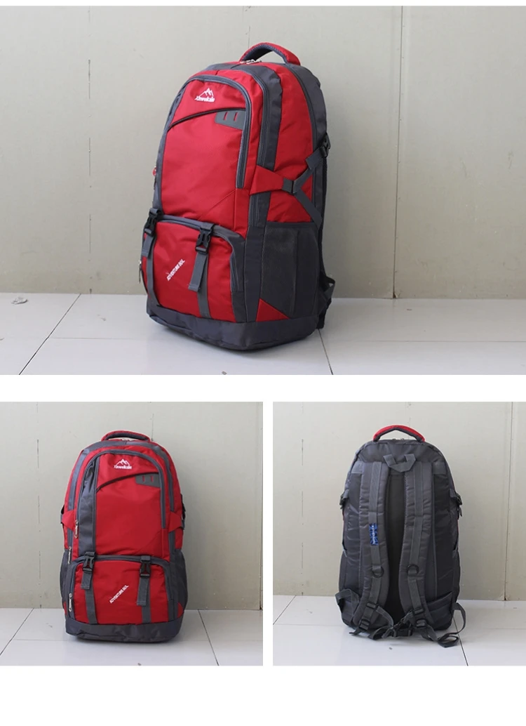 Outdoor 80L Large Capacity Waterproof Camping Hiking Backpack Men Women Trekking Climb Travel Luggage Bag Oxford Cloth Rucksack