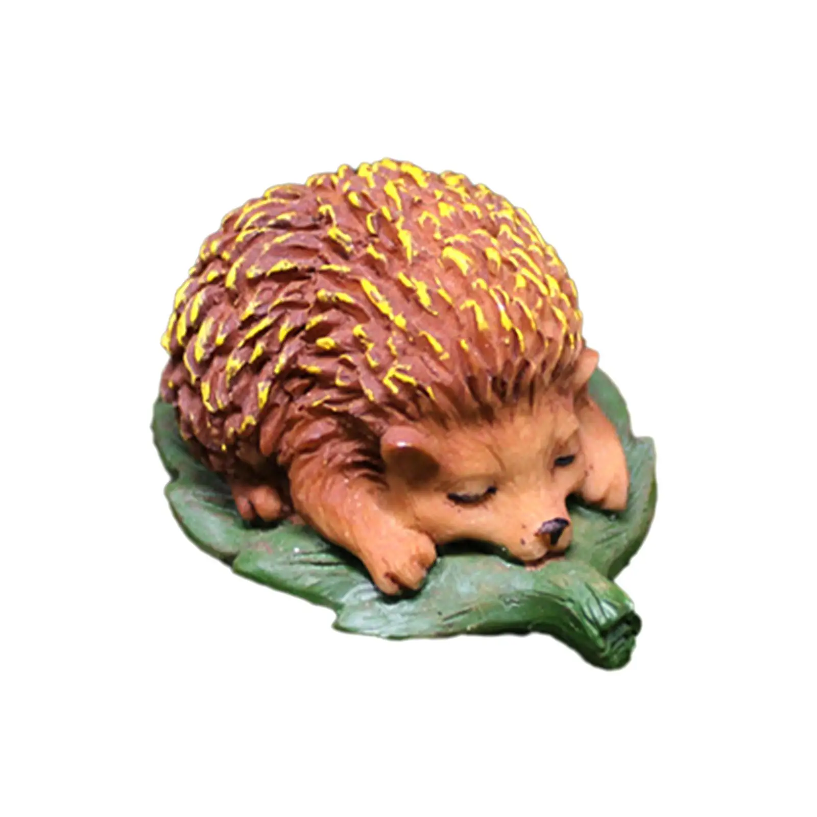 Hedgehog Statue Handpainted Collectible Garden Hedgehog Sculpture for Housewarming Gift Patio Lawn Fairy Garden Courtyard