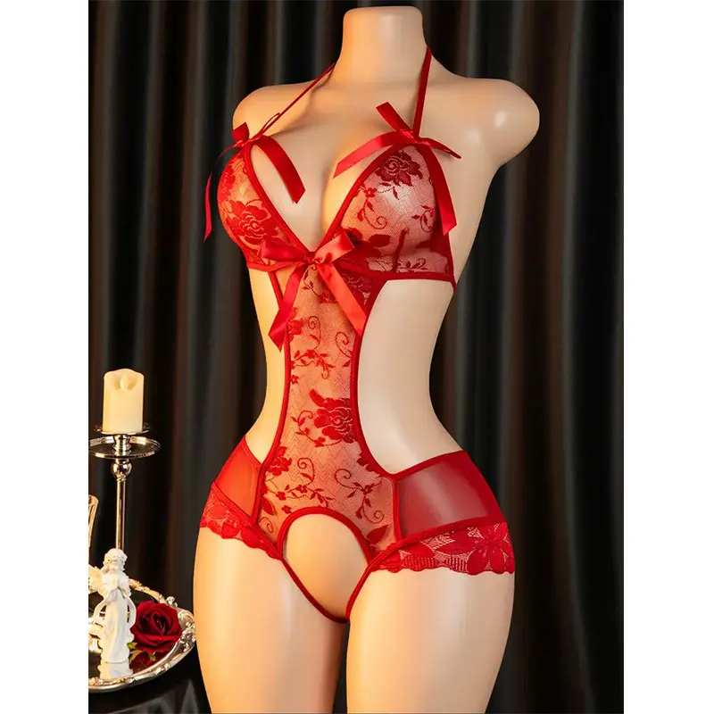 Crotchless المثيرة لعبة شقي امرأة الرغبة الملابس الداخلية جريئة 18 + الكبار الاباحية الجسم الدعاوى تيدي دمية جنسية مفتوحة الحمار زي الملابس الداخلية