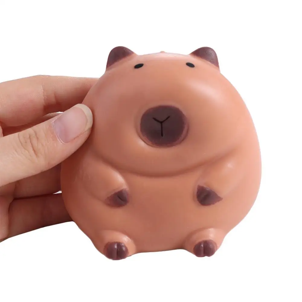 Animal dos desenhos animados capivara squeeze brinquedo novidade macio capivara lento rebote brinquedo criativo engraçado simulação capivara decoração