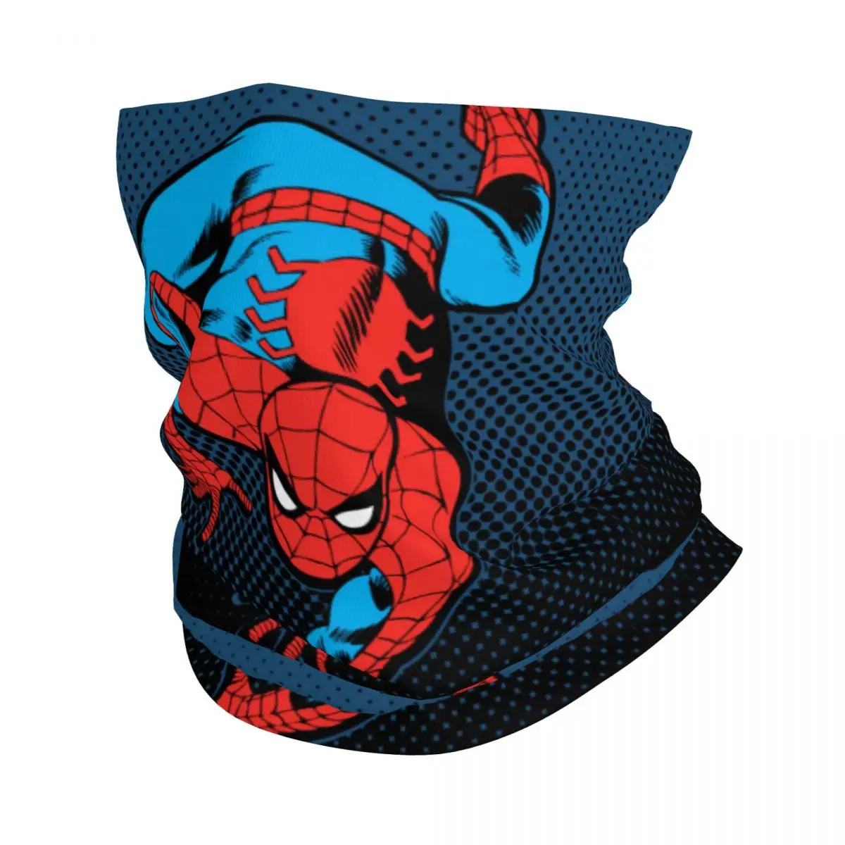 Custom Retro Spider Man Wall Crawl Winter Headband Neck Warmer Men Women Hiking Hunting Tube Scarf Face Bandana Gaiter