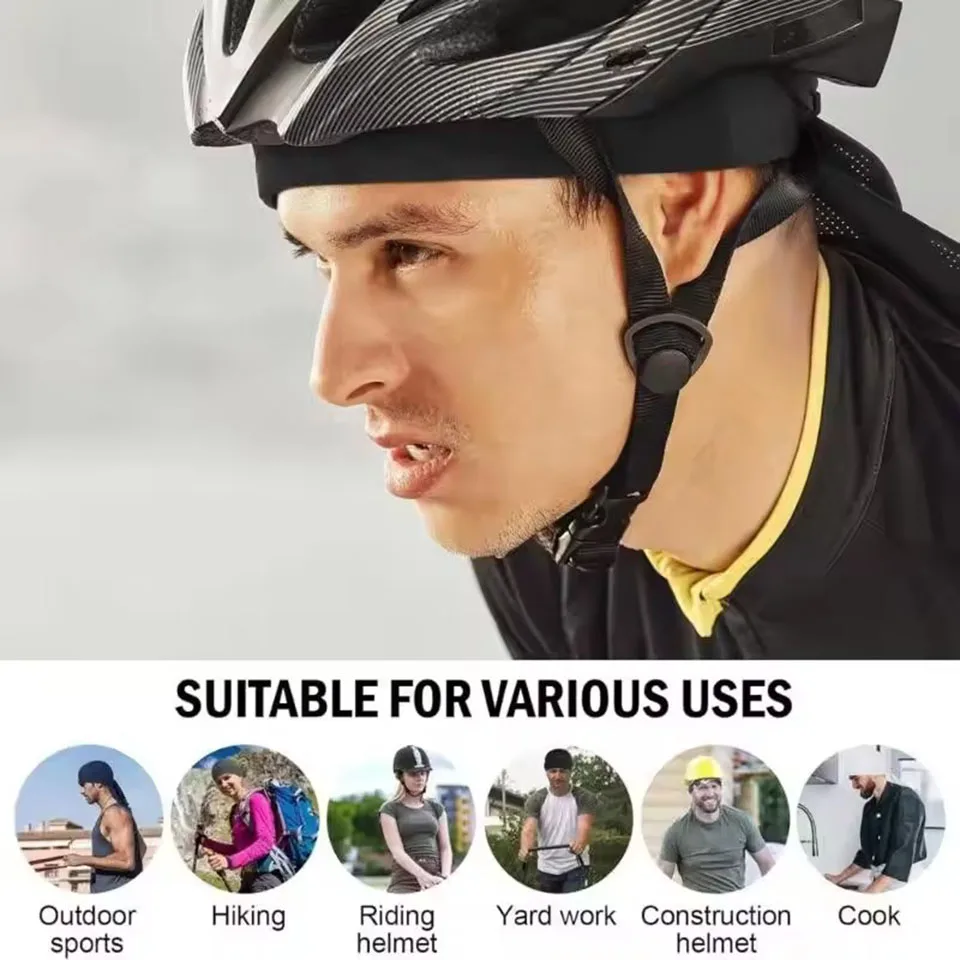 Bicycle Headband Sweat-wicking Cap Cycling Headscarf Quick-dry Sun-Protective Hat Head Scarf for Outdoor Cycling Sport Bandana view 3