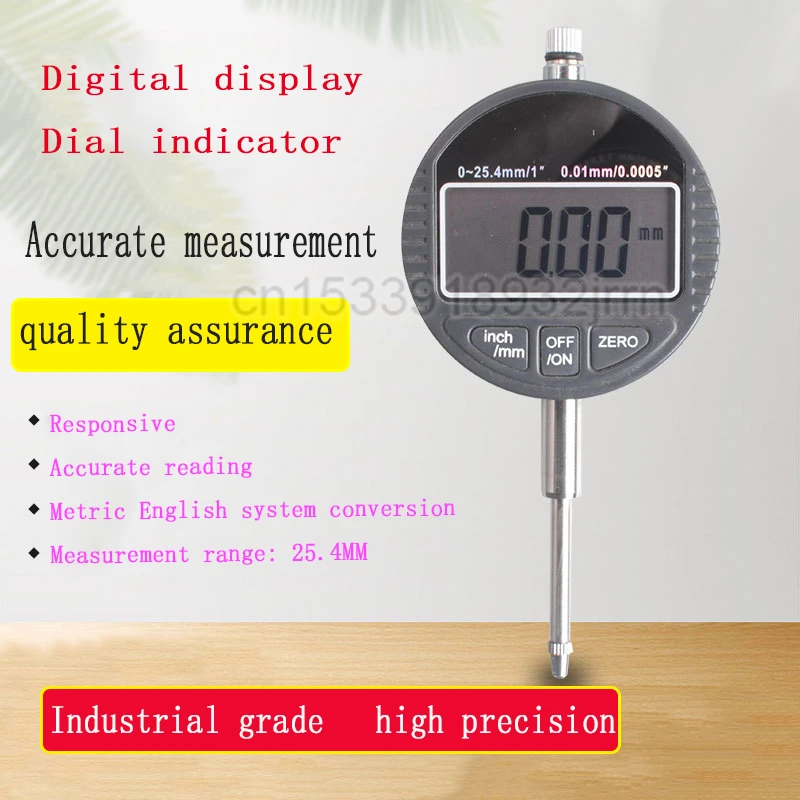 

1pcs Digital Display Dial Gage 0-12.7/25.4MM Digital Display Dial Gauge Accuracy 0.001MM