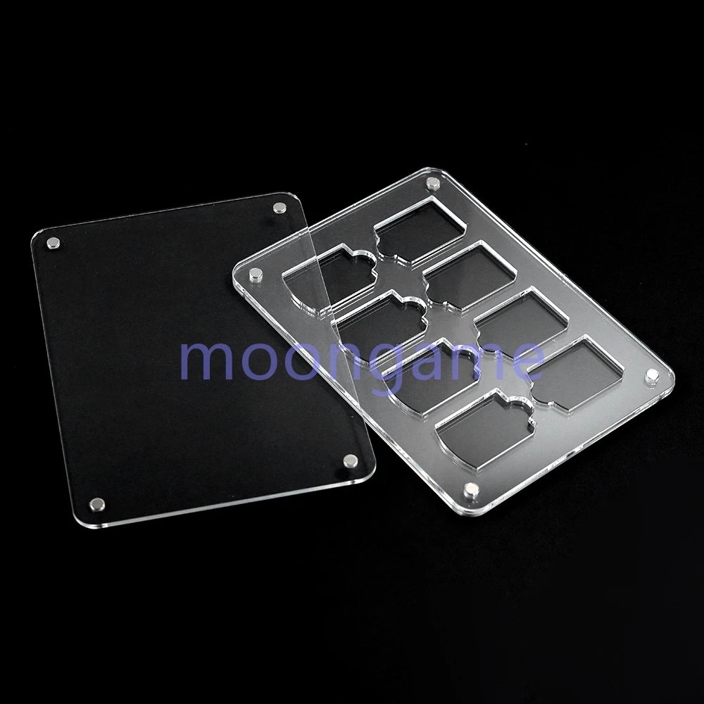 1 قطعة ل PSVITA PSV1000 PSV2000 الشفافية بطاقة الألعاب الاكريليك الحال بالنسبة PSV 1000 2000 عرض حالة تخزين قذيفة صندوق شفاف