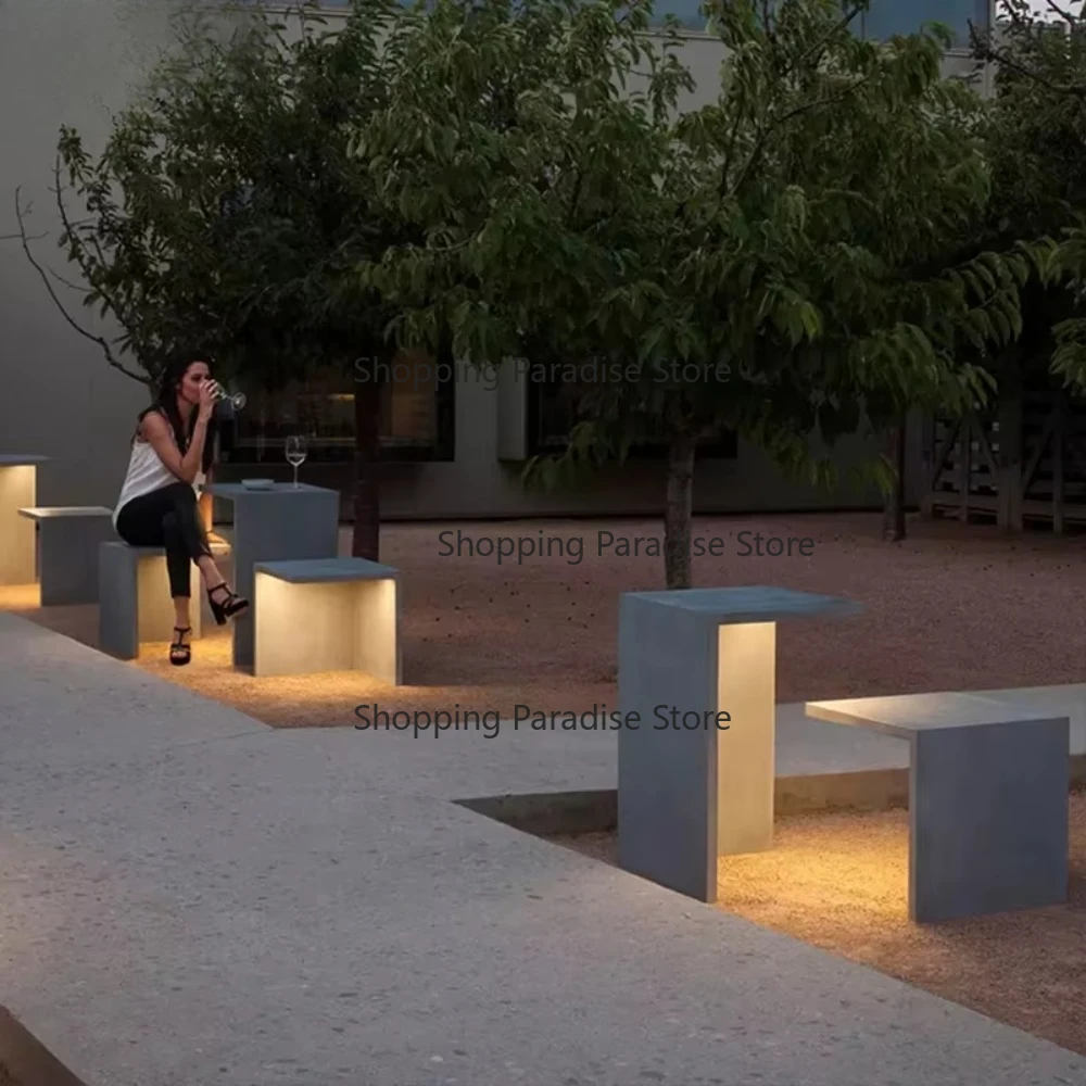 Garden Decorative Light, Waterproof Emitting Diode, Small Seat, Outdoor Garden