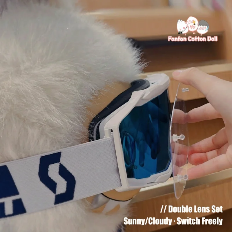 Per Rubble Feference 58 cm Capelli bianchi Zimomo 2.0 Yin Qing Angel Set di vestiti per bambini in pelle argento Abbigliamento da gioco alla moda labubu