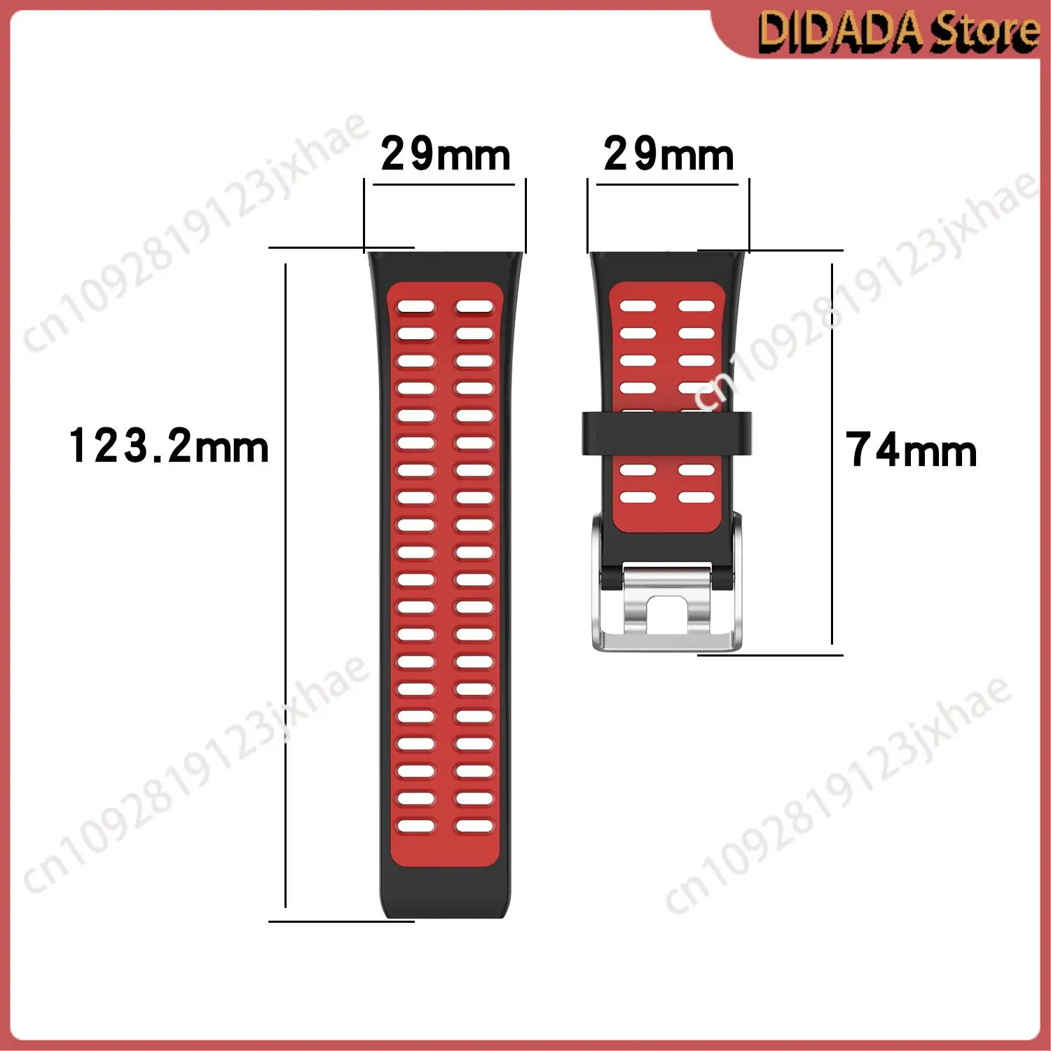 N82R Zachte siliconen horlogeband Vervanging horlogeband Polsband voor Polar V800 slimme armband met gereedschap