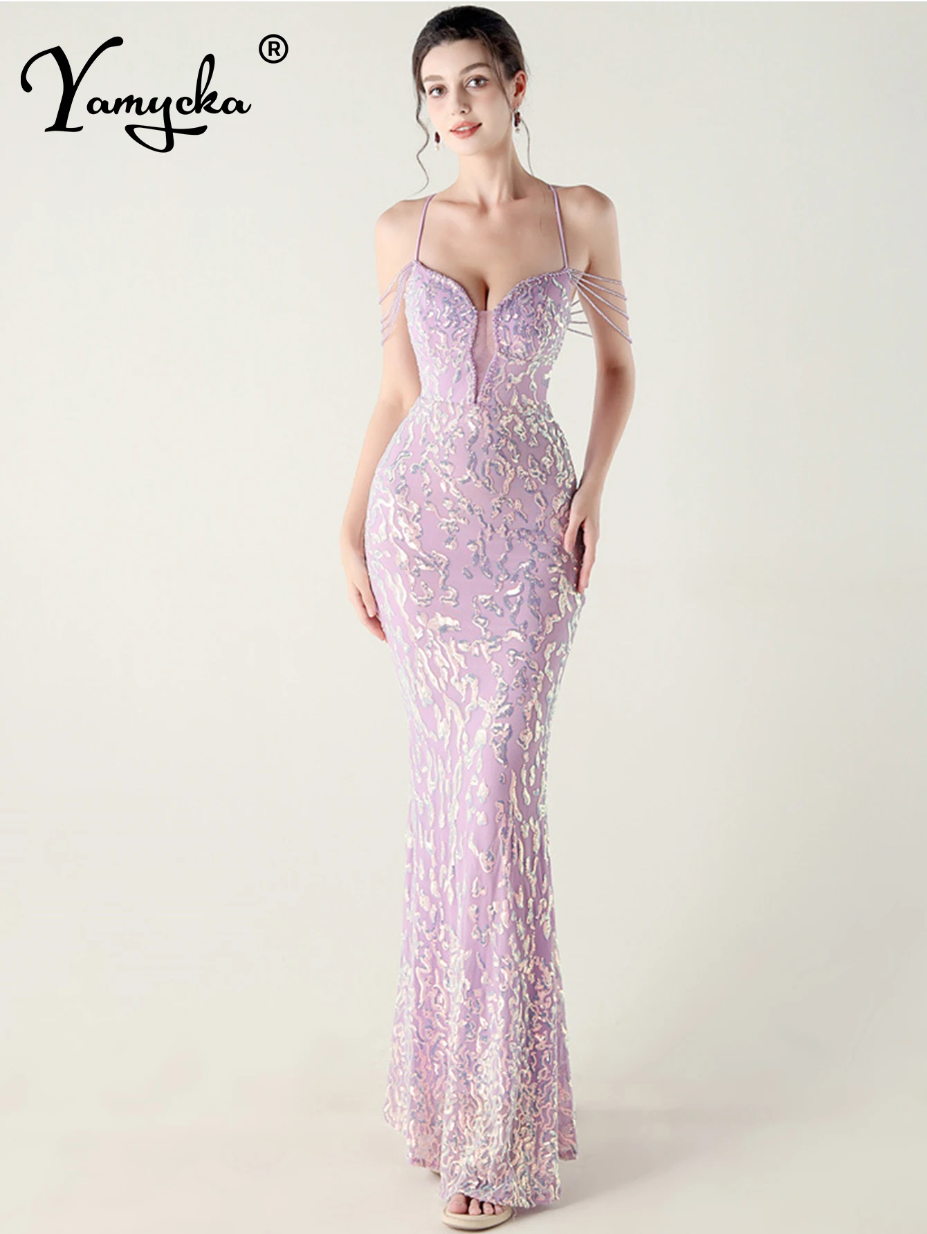 Seksowna biała sukienka letnia z odkrytymi plecami, cekinowa, elegancka sukienka długa na wesele, sukienki damskie luksusowe na studniówkę, wieczorowe, vestidos 2025