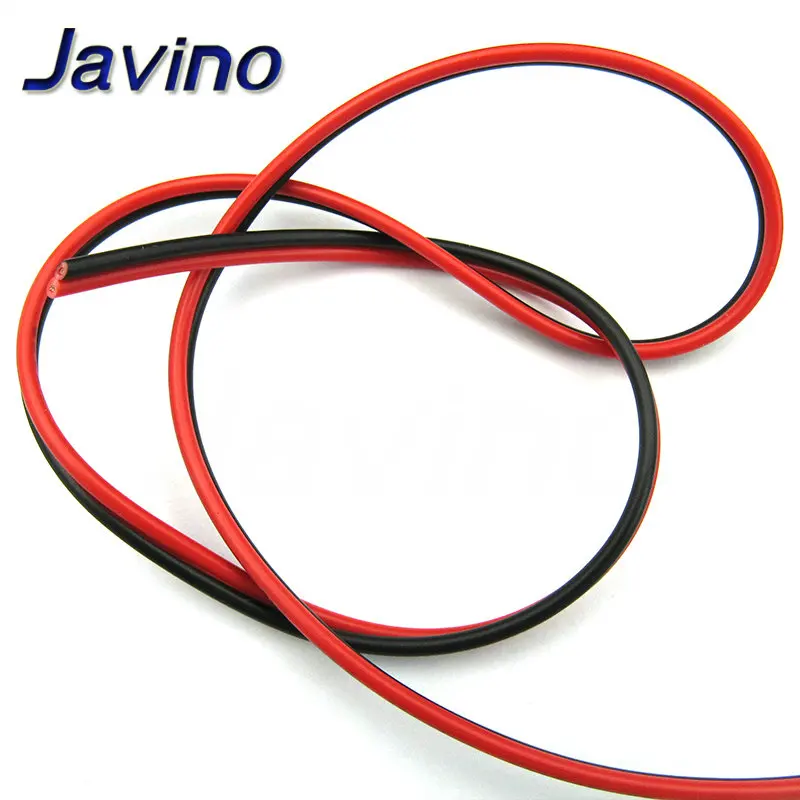 1 Meter RVB Cable Electrico Copper Rubber LED Wire Red Black 2Pin Insulated Extend Cord Car Audio Cable Speaker Wire Cable PVC