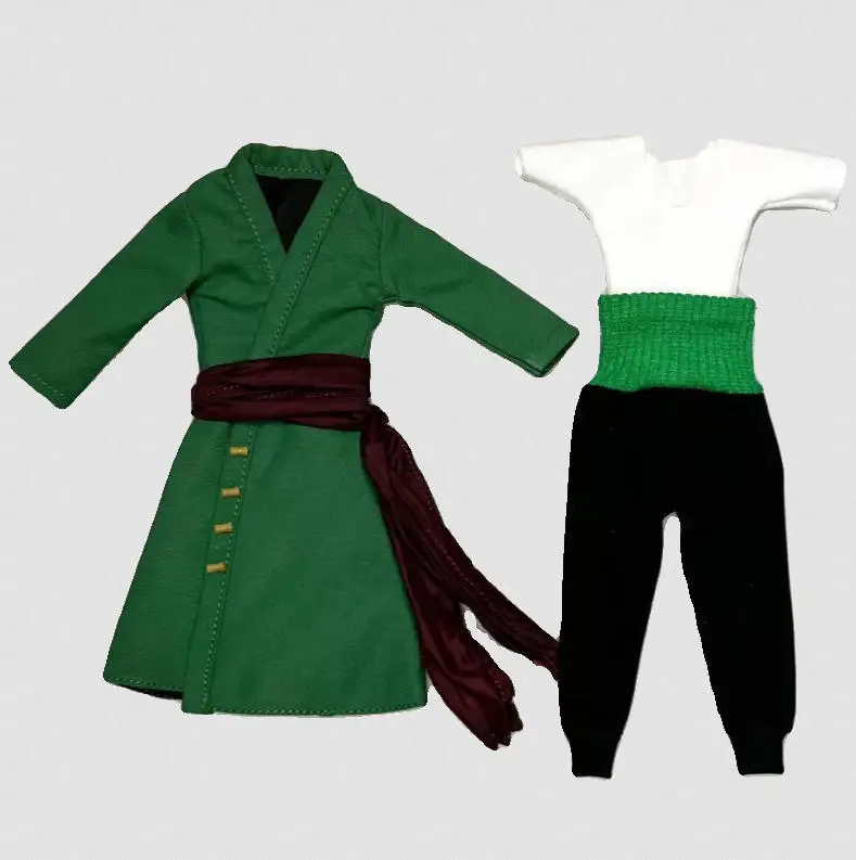 Bandai Handgefertigtes Piratenjäger Roronoa Zoro im Maßstab 1:12, gleicher klassischer Stil, Hemd-Kleidungsset, Zubehör für Shf-Actionfiguren 3