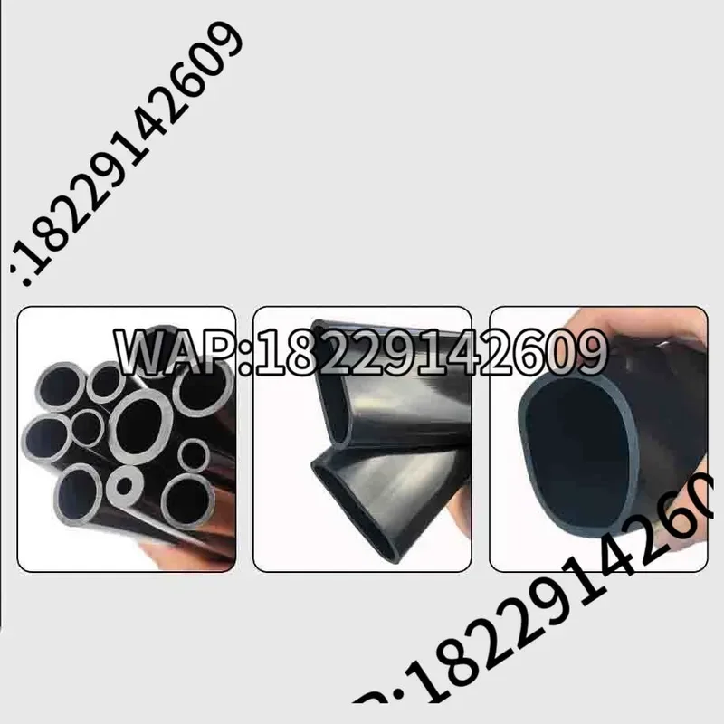 1Meter Black Silicone Rubber Tube High-Temperature Resistant Large-Bore Industrial Hose Inner Diameter 6-50mm for Use