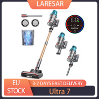 Laresar Ultra 7 Cordless Stick Vacuum Cleaner 550W Brushless Motor 45kPa Powerful Suction Touch LED Screen Up to 60 Mins Runtime