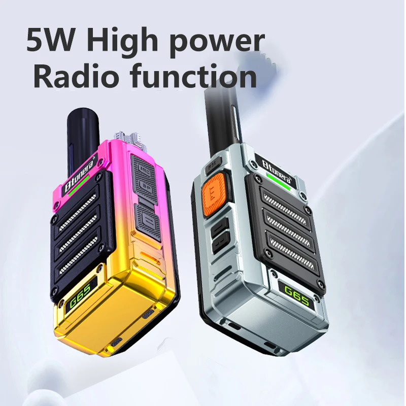 BTONERA G65 5W Walkie Talkie Long Range Communication Radios Walkie-talkie Professional Communicator Two-way Radio Long Reach