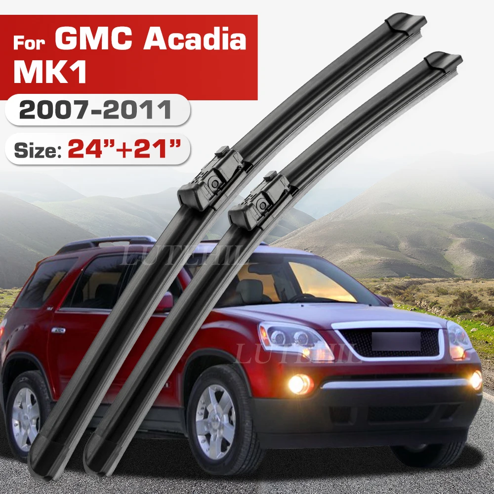 Wischer Für GMC Acadia MK1 2007-2011 2008 2009 2010 Front Klingen Windschutzscheibe Windschutz Fenster Pinsel 24 "+ 21"