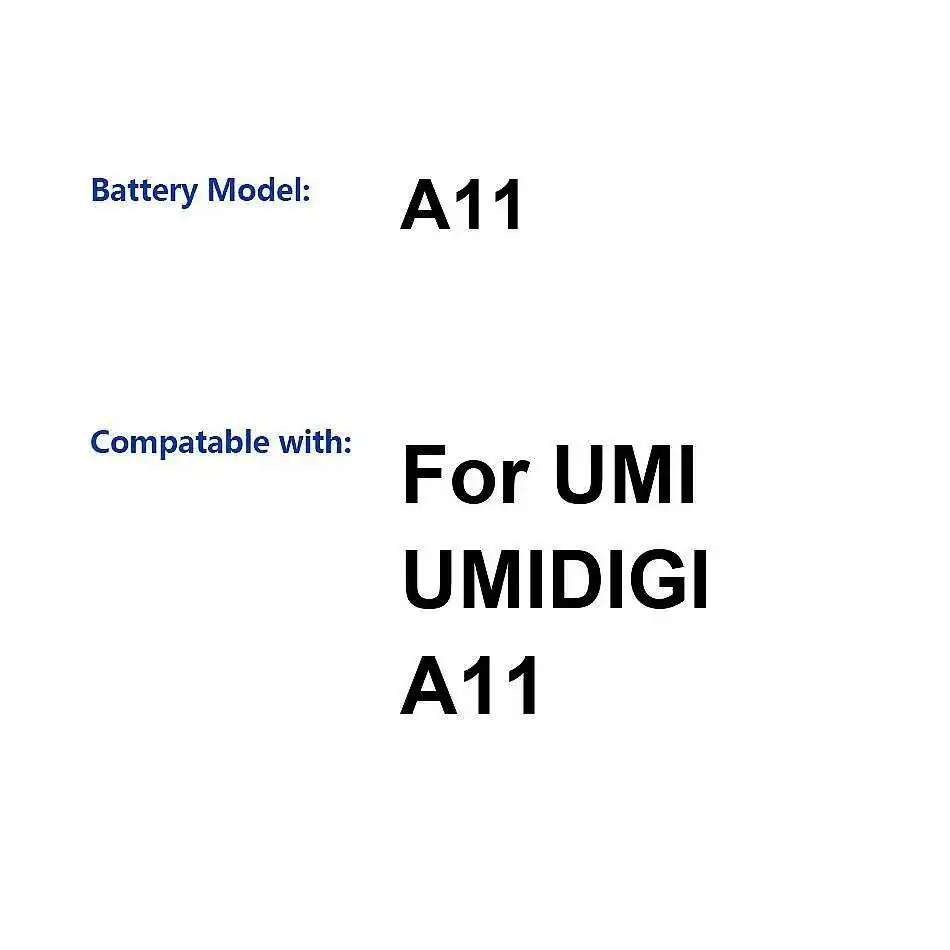 

Mobile Phone Battery For Umidigi Umi A11 Long-Lasting Performance High-Capacity 5150Mah