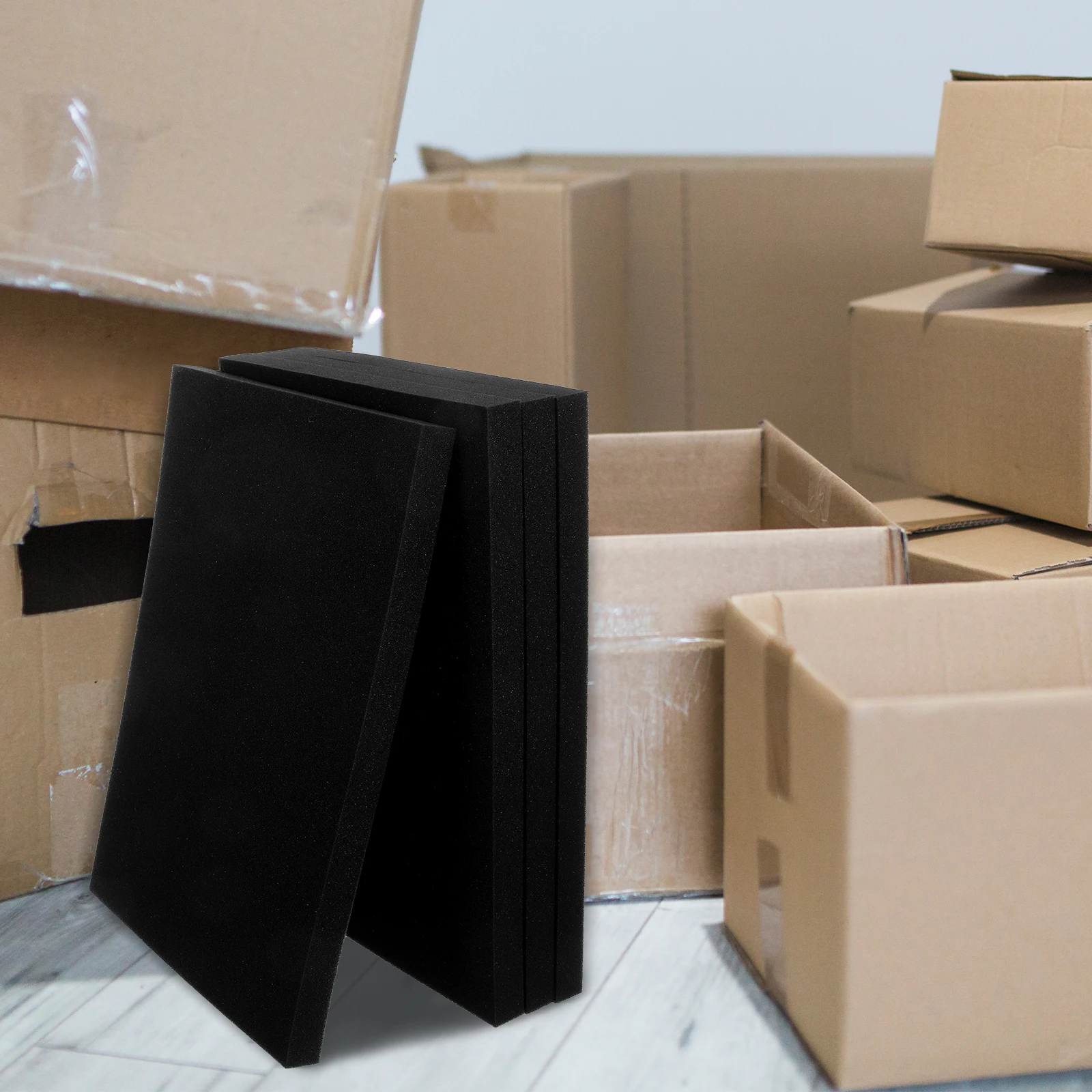 

4Pcs Packaging Inner Liner Sheet Foam Sponge Packaging for Mailers Shockproof Cushioning Materials of Cardboard Storage Moving