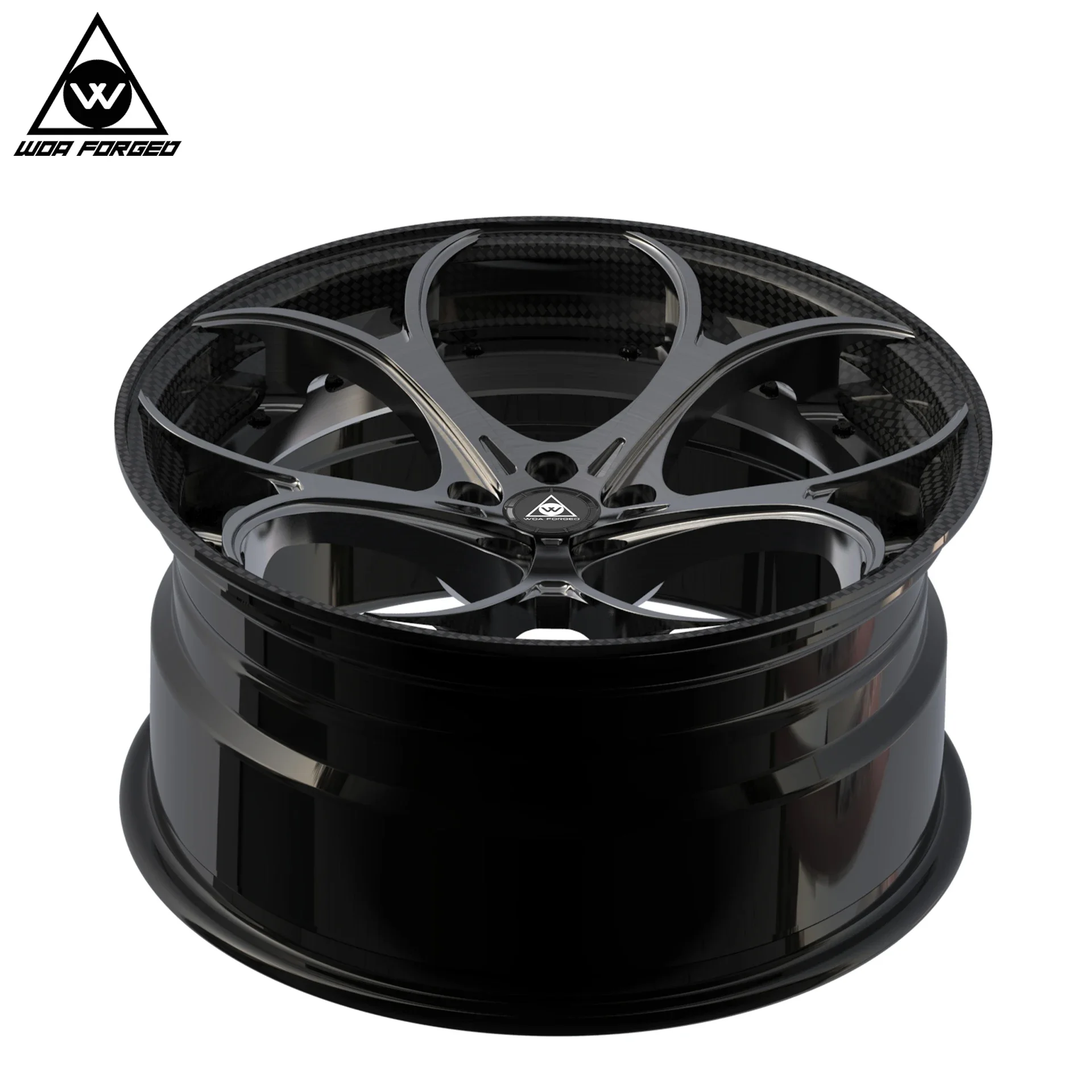 Novos jantes preto personalizado forjado carro 2 peças rodas atacado liga côncava de alumínio 18 19 20 21 22 Polegada aro para alfa romeo 5x1