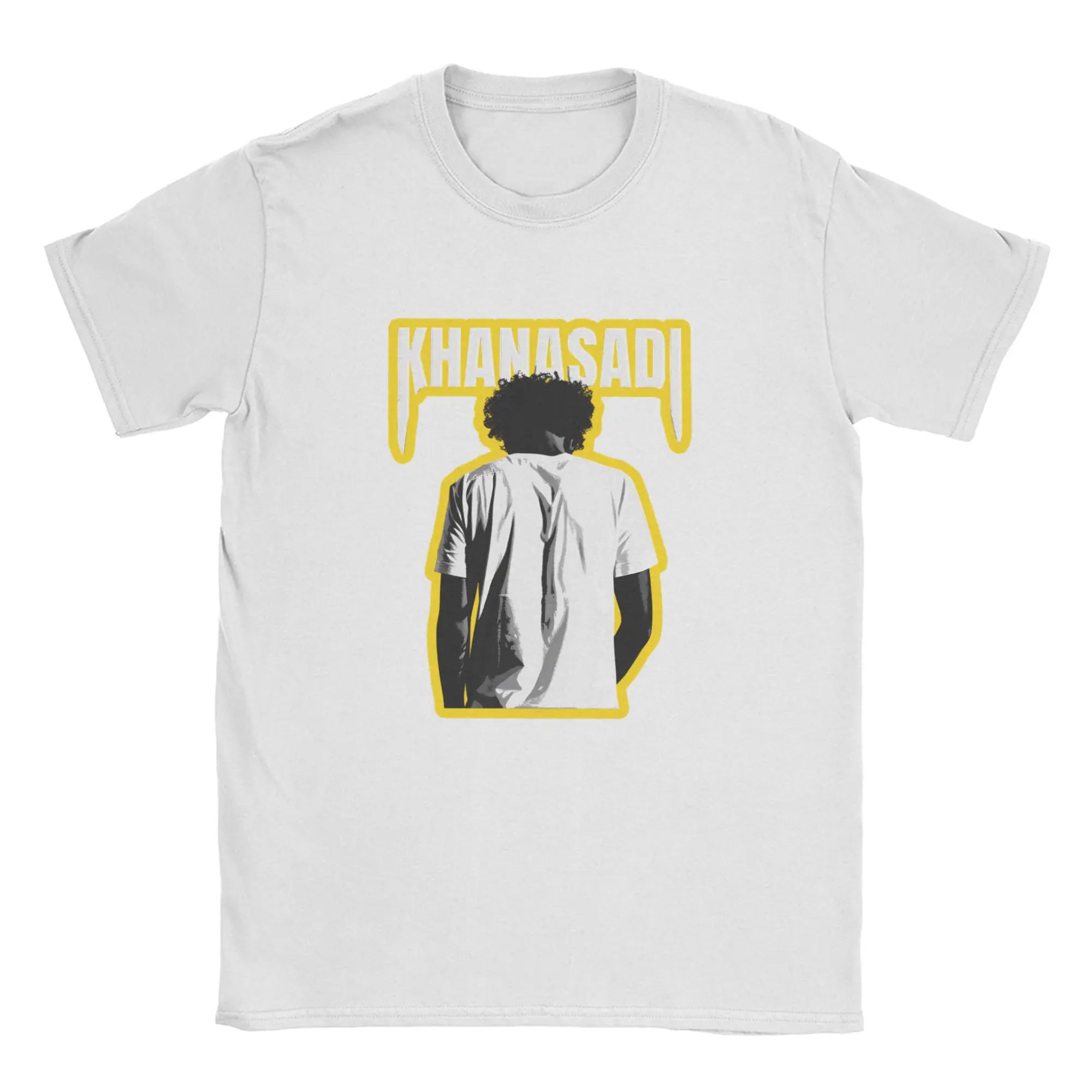 khan asadi  T-Shirt for Men  Awesome 100% Cotton Tees O Neck Short Sleeve T Shirts New Arrival Tops