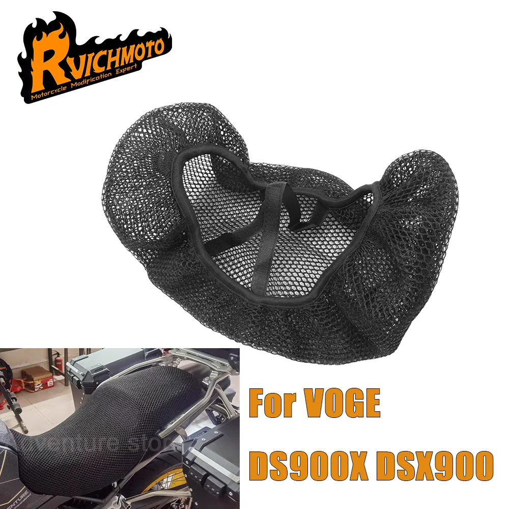 3D Mesh Motorcycle Seat Cover For VOGE DS900X 900DSX DSX900 Breathable Scooter Seat Pad With Anti-slip Mesh Design UV Protection