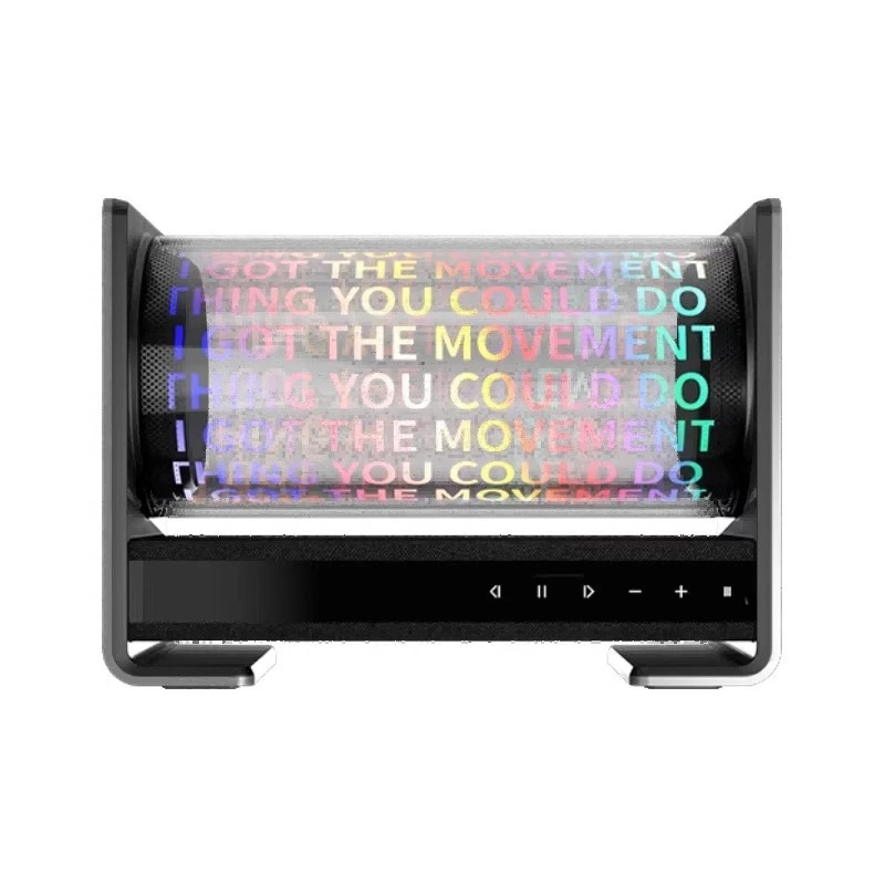 

Holographic lyrics speaker display transparent and colorful creative technology three-dimensional speaker